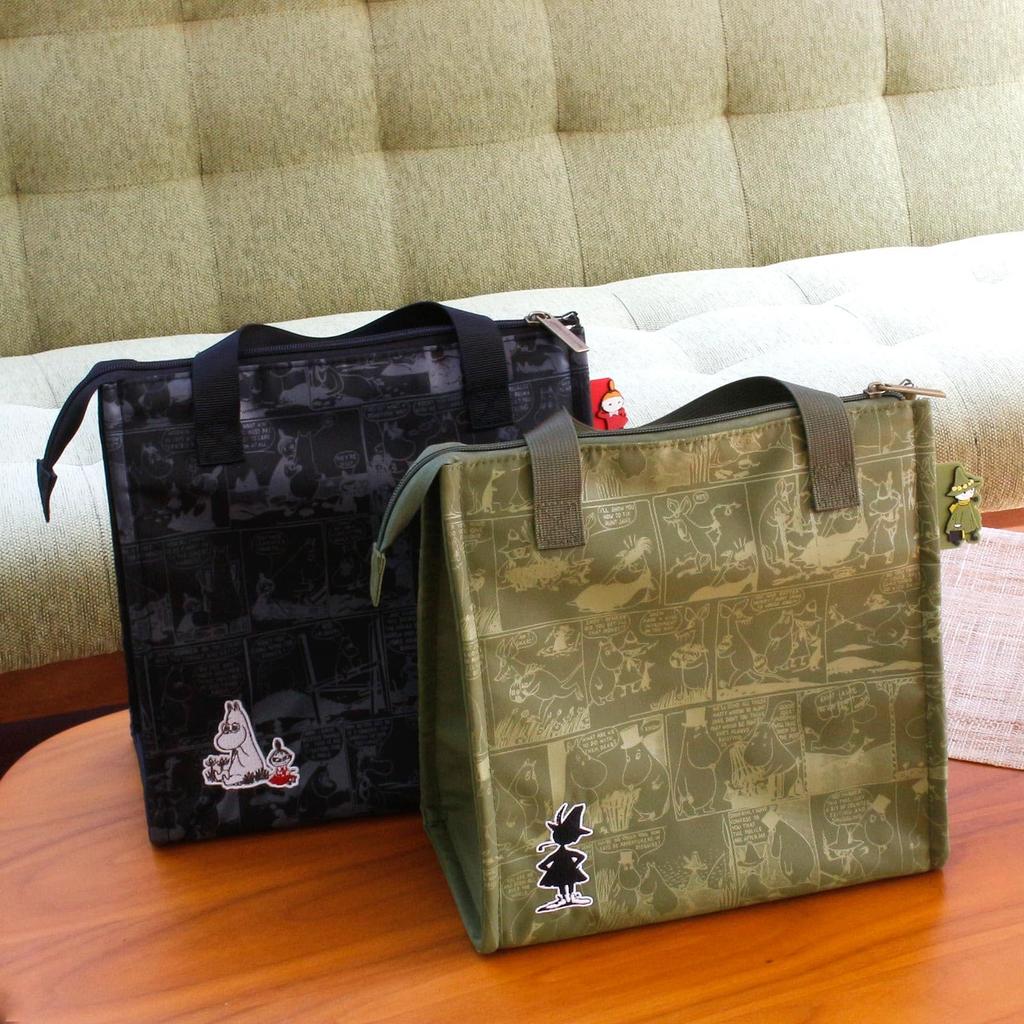 Sifre Moomin Insulated Lunch Bag/Tote Bag 6059 MC11. Comic Black