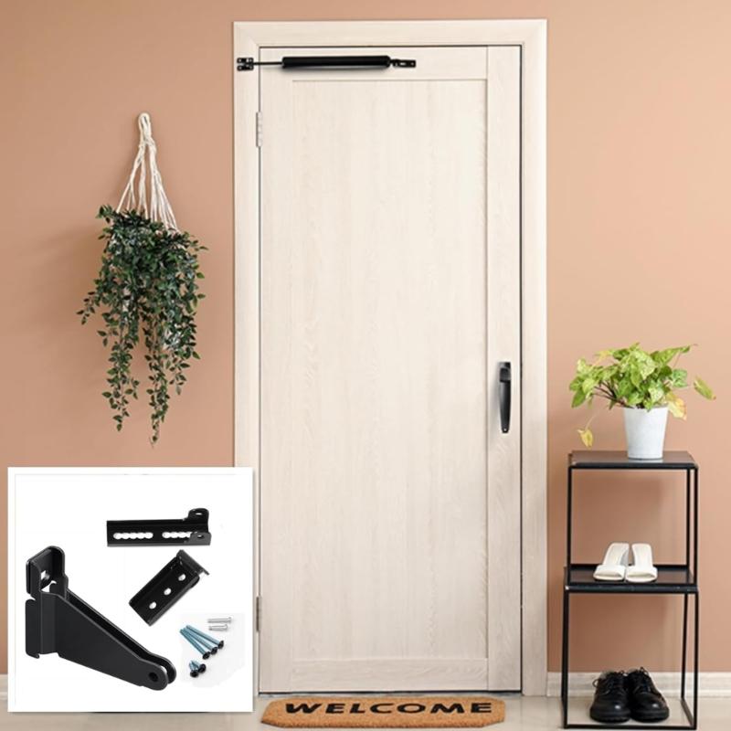 Fechamento Suporte de Fechamento Automático de Porta Velocidade Ajustável Posicionamento Batente de Porta Suporte Protetor de Porta Ferragens