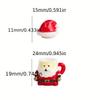 New Mini Santa Claus Teacup Decoration Figurine Doll House Home Decor Miniature Garden Accessories Modern DIY Party Decorations