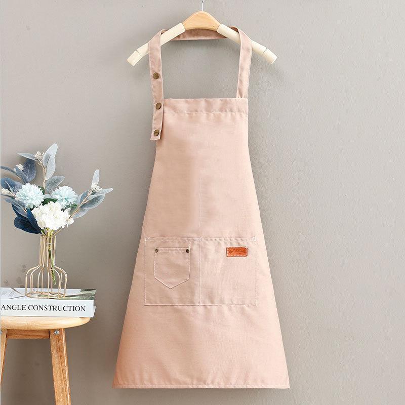 Stain-Proof Canvas Apron with Custom Logo for Western Restaurants, Hot Pot Establishments, and Milk Tea Shops