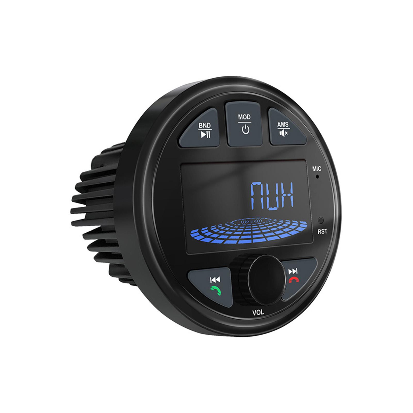 

Boat Radio MP3 Media Player Stereo Marine Radio Cover Bluetooth AUX USB Waterproof Widely for ATV UTV FM AM Radio чёрный