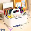 DIY Multi-compartment Plastic Storage Basket with Handle, Portable Pencil Case, DIY Organizer