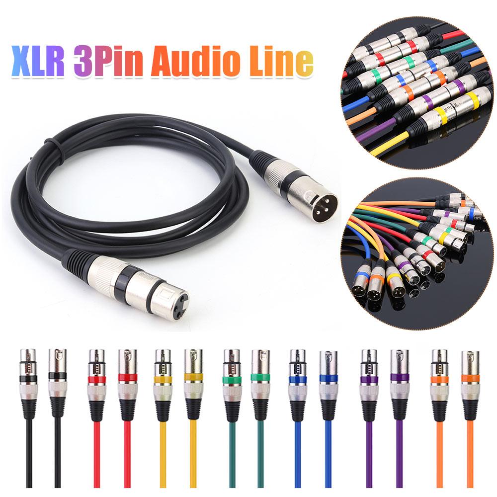 5.9ft DMX Stage DJ Cable XLR 3Pin Male to Female Connector Wire