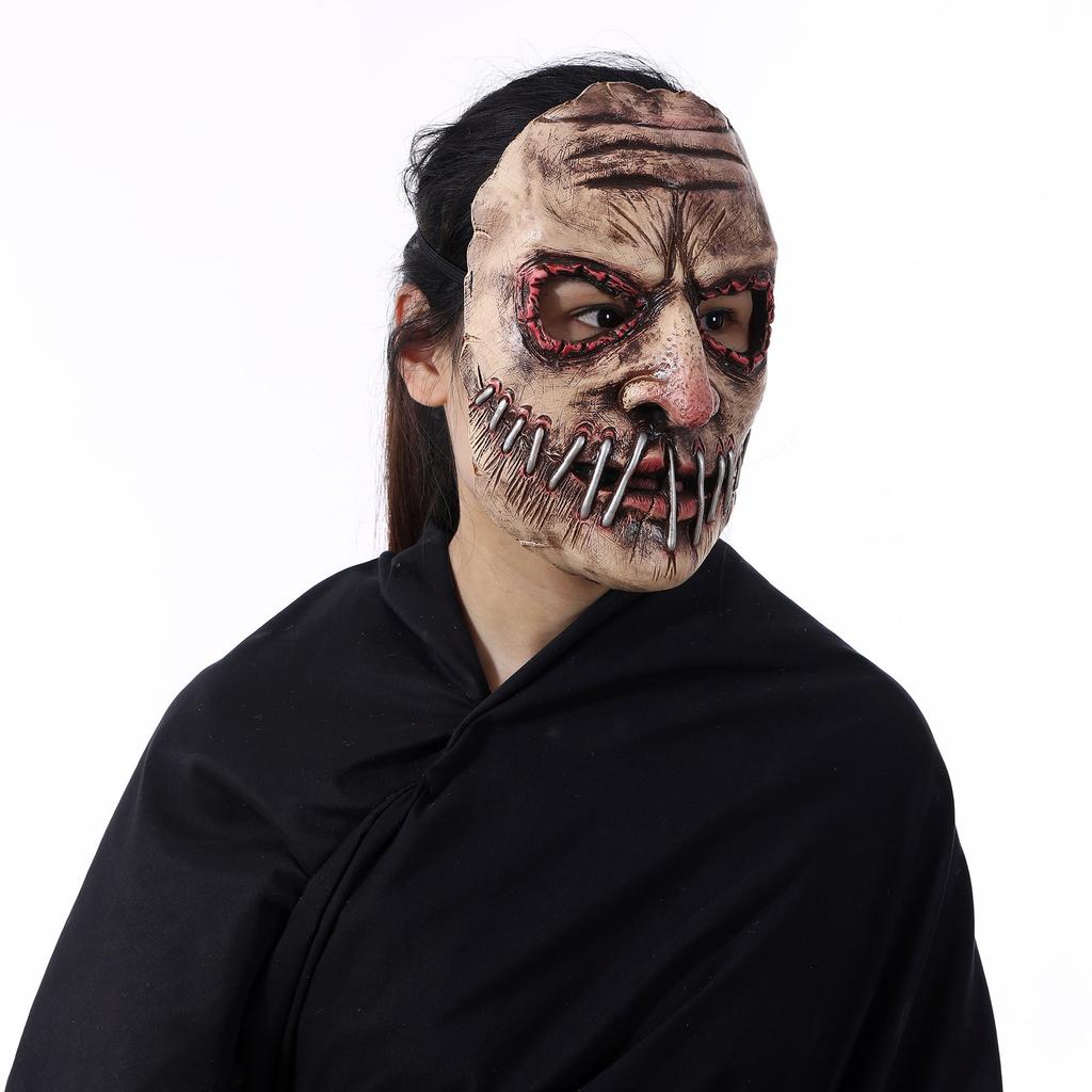 Halloween Terror Big Mouth Nails Mask Latex Evil Demon Cosplay Costumes Headgear Helmet Carnival Party Horror Blood Creepy Props