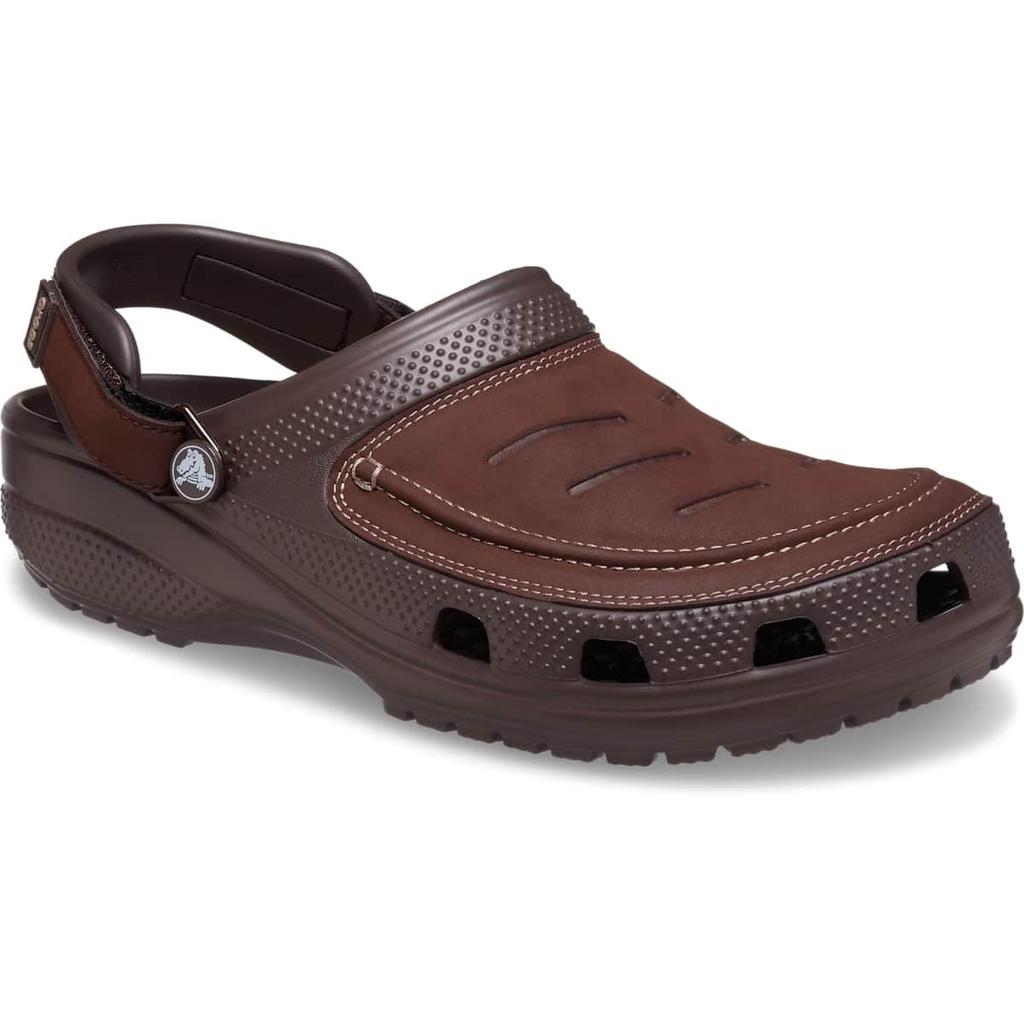 Crocs Yukon Vista II Clog Sandals for Men, Espresso/Mushroom, Size 27.0 cm