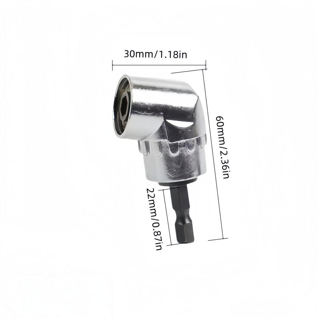 105° Offset Screwdriver Bit Holder & Corner Extender Attachment
