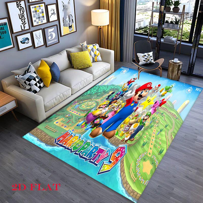 Vibrant Diamond Cartoon Character Print Carpet Home Decor Floor Mats Bathroom Mat Protective Pad Room