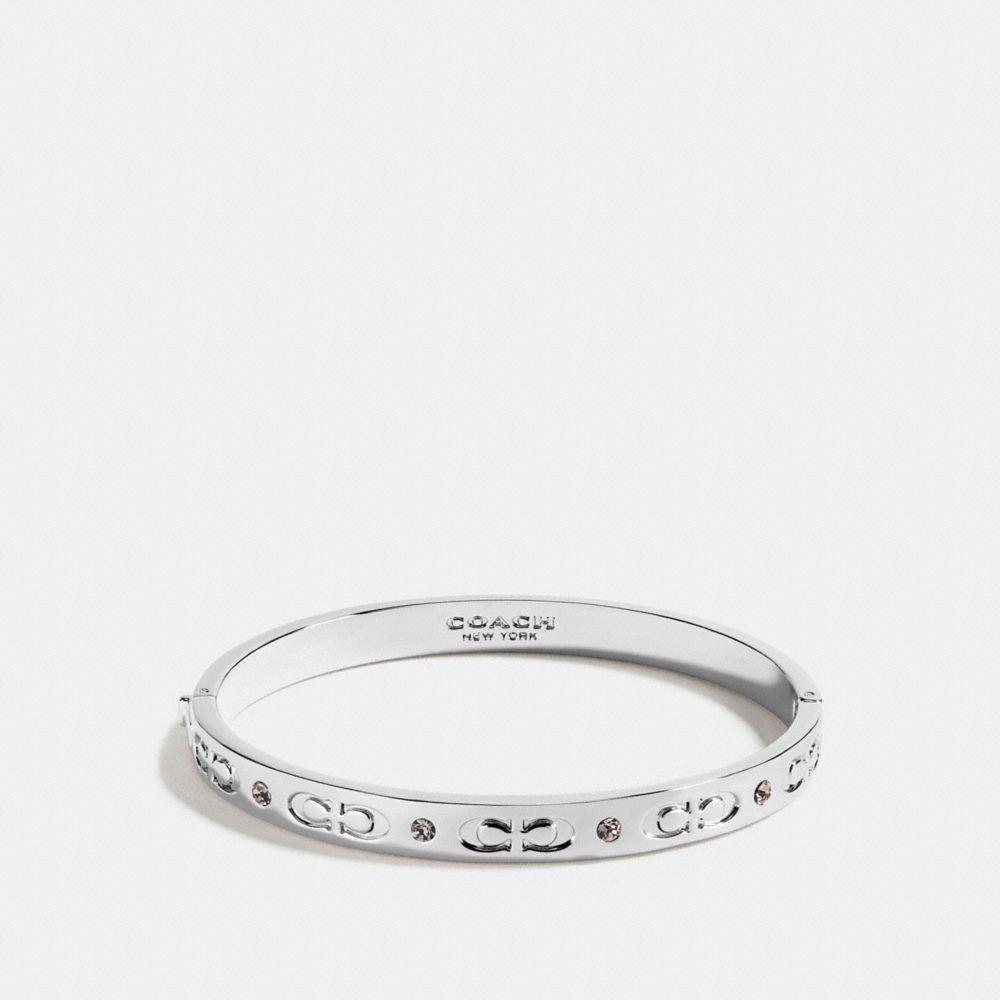 

Браслет Coach Signature Hinged Bangle CX769 SLV Shilver