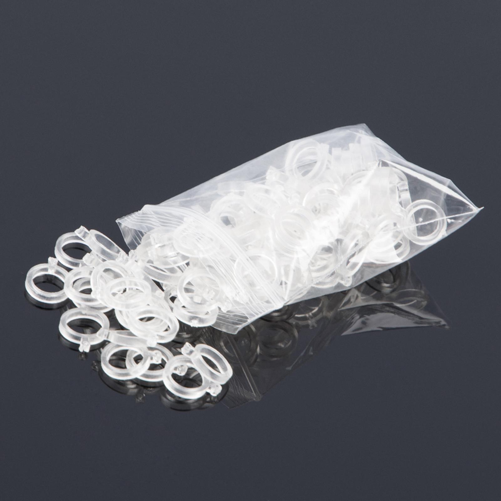 

100Pcs Fishing Pellet Bands for Bait Elastic Transparent Bait bands for Carp Fishing