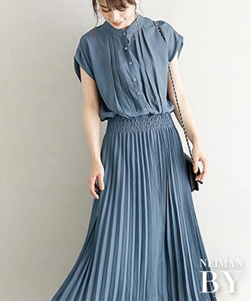 Neiman by flared dress with a shirred waist and matching blouse and Size L for spring and Perfect for and coordinating with their and Perfect for