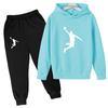 TZWYKids Casual Autumn Spring 2pcs Hoodie+Pants Letter Print Tracksuits 2-13 Years Boys Girls Simple Outfits Children Clothes Sets