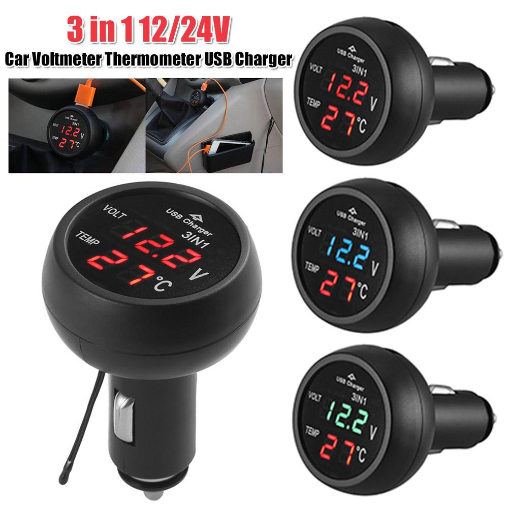 3 in 1 12/24V Car Auto Monitor Display USB Charging Charger for Phone Tablet Monitor Display Charging for Phone Tablet GPS