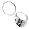 2Pcs Chrome/Black Front Fog Light Cover Fog Light Trim Ring For Mini Cooper R56 R55 R57 51117248791 51117248792 Car Accessories