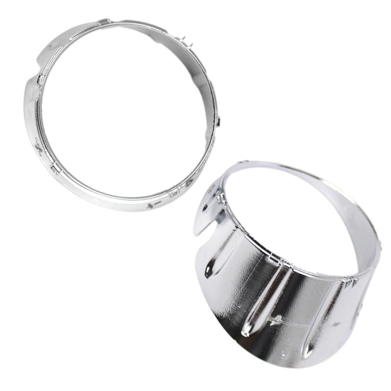 2Pcs Chrome/Black Front Fog Light Cover Fog Light Trim Ring For Mini Cooper R56 R55 R57 51117248791 51117248792 Car Accessories