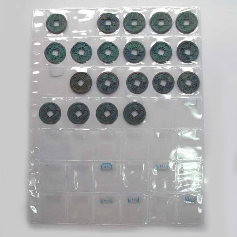 Coin Pages 42 Pockets Clear Protectors Sheets 7 cm Collectors Supplies