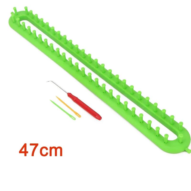 1 Set Rectangle Round DIY Knitting Loom Scarf Sweater Hat Shawl Stitching Knit Handmade Craft Weaving Braiding Tool