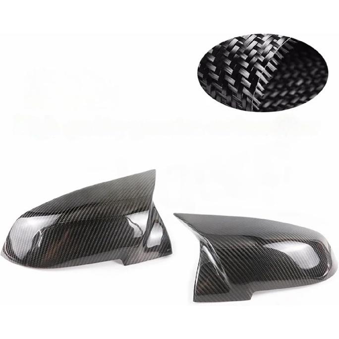 Compatible For BMW 1 2 3 4 I3 X1 Series F20 F30 F31 F32 F36 320i 328i 330d 335i M3 Look Replacement Carbon Fiber Mirror Cover