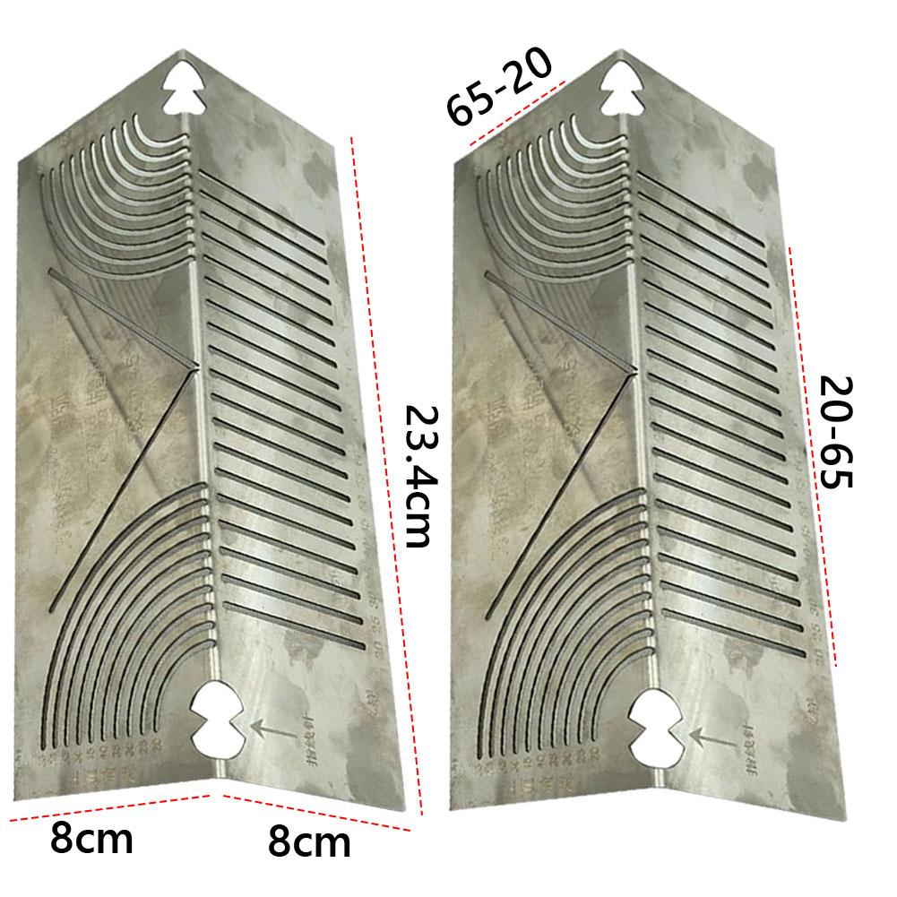 

90° Angle & Arc Marking Tool Pipe Cutting Guide Precision Steel Pipe Bend Marking ToolLine Drawing Tool for Welding Metalworking