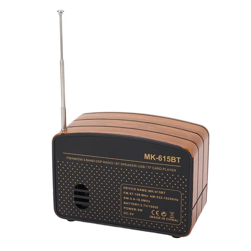A96I-Retro Bluetooth Speaker Wireless Great Sound Quality Portable AM FM Radio For Bedroom Dining Room Office