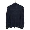 GIORGIO ARMANI Navy 3ZAG09 AM43Z 1B Windowpane Knit Jacket Jacket 40 blackUsed