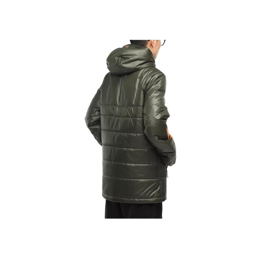 Adidas Mufc Outdoor Sports Hooded Cotton Jacket Winter Men Jacket Military-Green FR3682