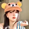 Rilakkuma Baseball Hats For Women Kawaii Relax Bear With Ear Cap Outdoor Sport Sun Bonnets Spring Summer Headgear Friend Gift