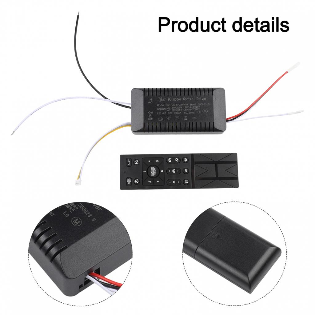 Ceiling Fan Remote Wireless Dimming Controller AC 110V-265V Voltage