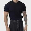 "Men's High-End European and American Fashion Summer T-Shirt: Breathable, Light, Short-Sleeve Casual Top"
