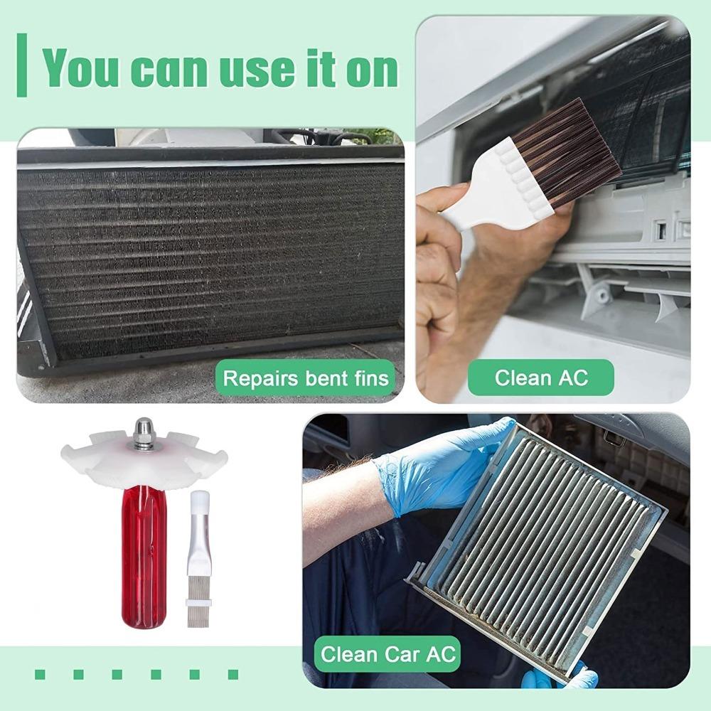 

2pcs Plastic Material Air Conditioning Condenser Fin Straightener Radiator Maintenance белый