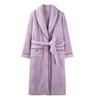 Coral Fleece Nightgown Women'S Winter Fleece Thickened Medium And Long Flannel Pajamas Autumn And Winter Bathrobe Women