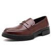 Men's New Style Perforated Leather Loafers: British Business Casual Slip-On Shoes