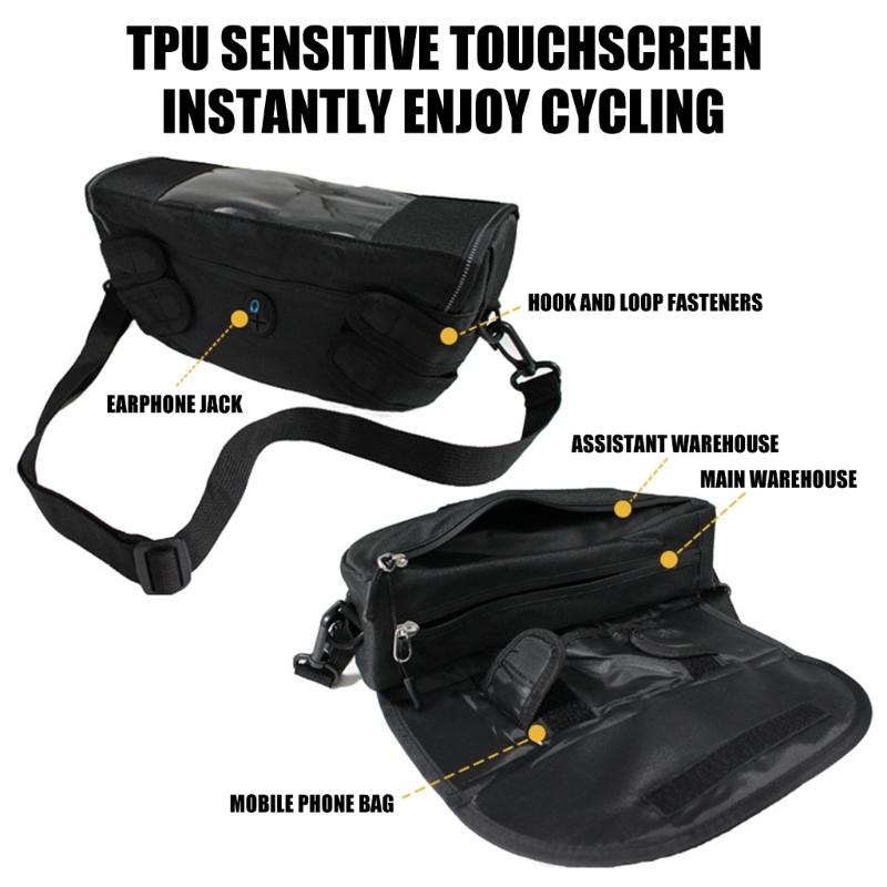 Weatherproof Motorcycle Front Pack Organizer Crafted from Tear Resistant Oxford Cloth Ideal For Storing Tools And Essential