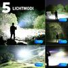 USB Rechargeable High Power LED Flashlight Outdoor Camping Lighting Long Range Emergency Tactical Lantern with Power Display