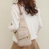 Fashion Trend Women's Chest Bag PU Soft Leather Texture Cross Bag Chest Bag Outdoor Sports Card Compartment Phone Bag