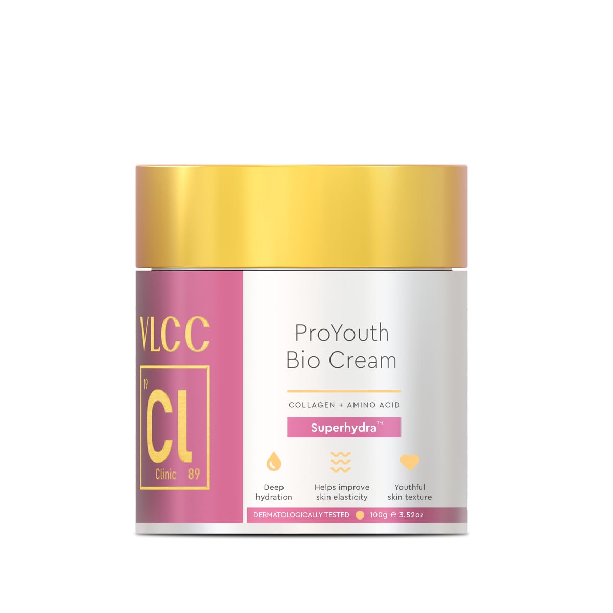 

VLCC Clinic ProYouth Bio Cream 100g Pack | Anti-Aging Face Moisturizer for Hydration & Skin Tone Balance