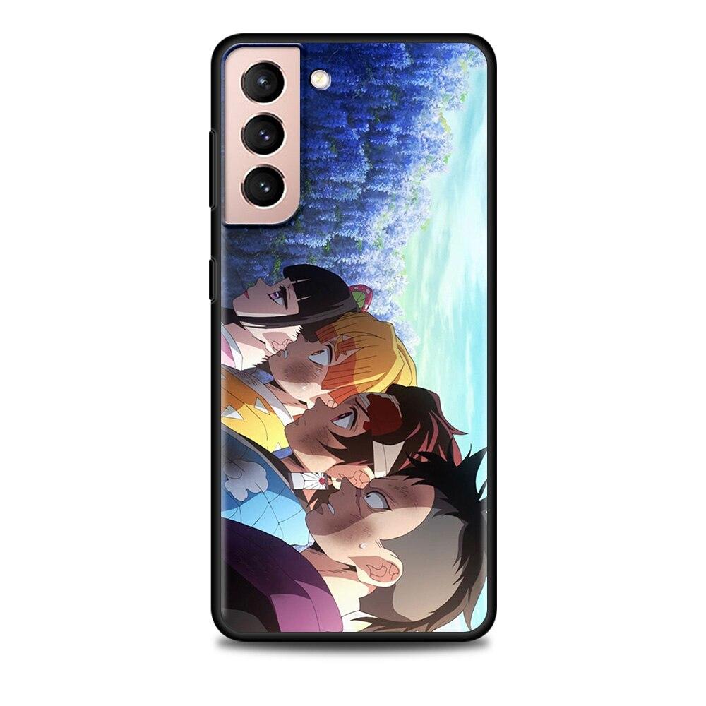 Shell For Samsung Galaxy S22 S21 S20 Ultra FE S22 S21 S20 S10 S9 S8 Plus 4G 5G S10e S7 Edge Cartoon Demon Slayer Tomioka Giyuu