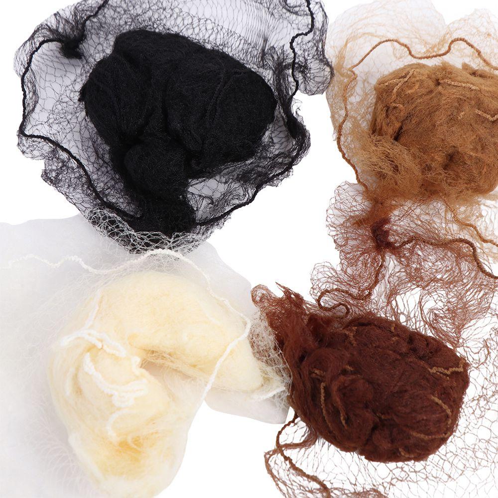 20 sztuk oddychających elastycznych linii siatki do włosów peruka czapka niewidoczna siatka do włosów stylizacja włosów nylonowe siatki do włosów