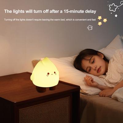 Night Light Soft Warm Glow Adjustable Brightness Timer Function Small USB Rechargeable Realistic Flickering Flame LED Bedside Lamp
