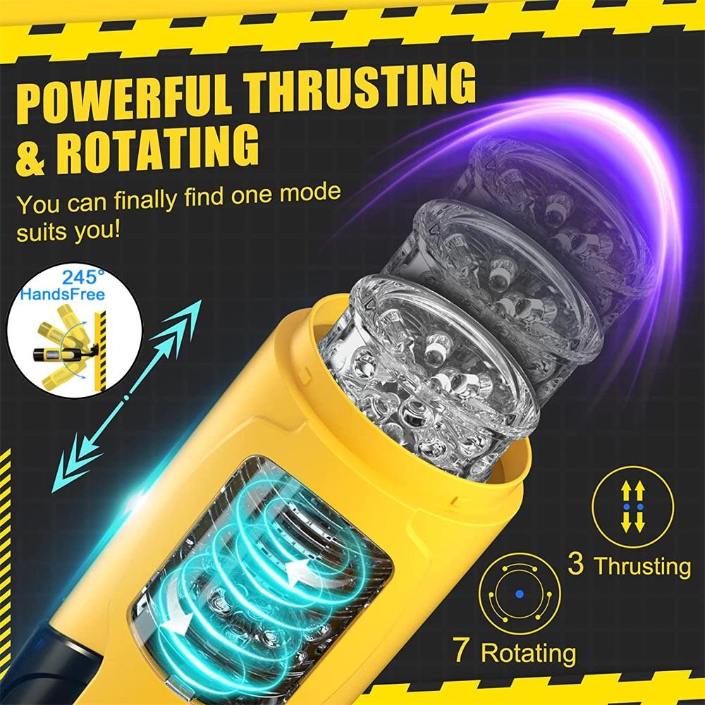 Pusyy Automatic Man Blowjob Vigina Realistic Vagina Thrusting Sex Toy for Men Suction Cup Women Vibrator Manko Set CRW1