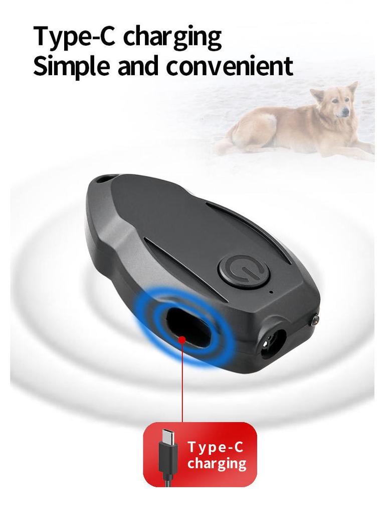 Portable Ultrasonic Dog, Cat, and Snake Repeller with Bark Stopper