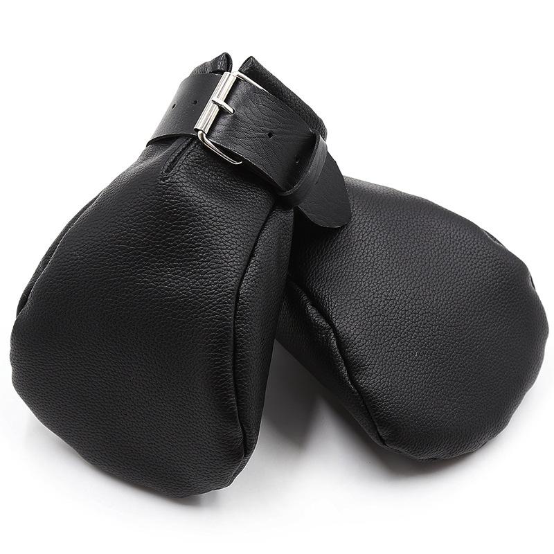 Sex Toys BDSM Bondage Restraints Gloves Fetish  Role Play For Adult Games Soft Padded Fist Mitts,PU Leather Dog's Paw Fist Glove