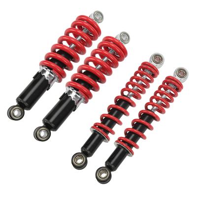 4 STUKS Voor Achtervering Schokdemper 250mm Verstelbaar voor 50cc?125cc Dirt Pit Bike ATV Go Kart