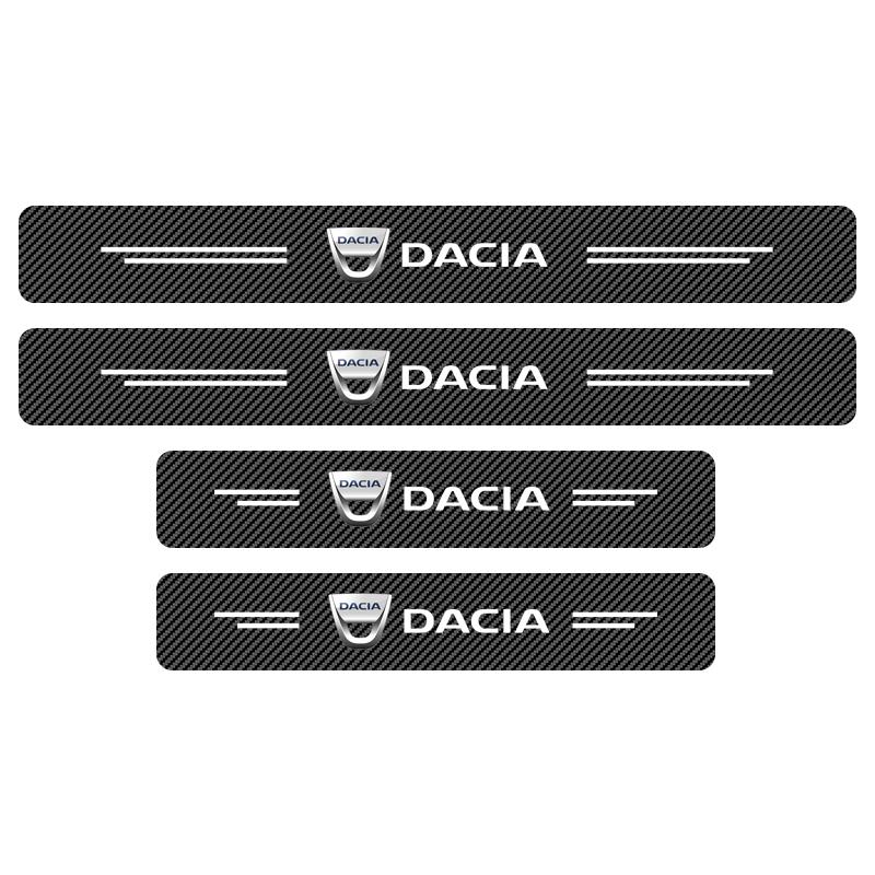 4 ks Samolepka ochrana prahu dveří auta z uhlíkových vláken proti poškrábání Samolepka pro úpravu Pro Renault Dacia Megane 1 2 3 4 CC Laguna 2 3 Kupé Clio 4 Laguna Logan