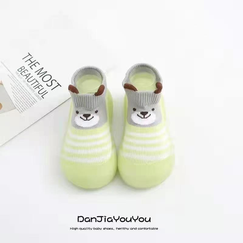 Girls And Boys Breathable Toddler Shoes For Spring And Autumn, Children's Soft Sole Anti-slip Cute Floor Socks Shoes