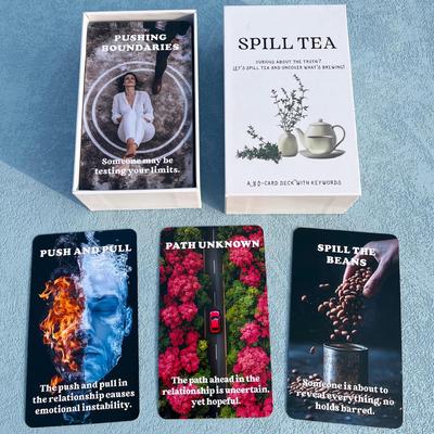 GZXINKE Spritee Oracle Relationship Oracle Life Oracle Oracle Card Reveals Hidden Truths and Life Relationships Deck, Cards, Deck, Beginner's Deck,