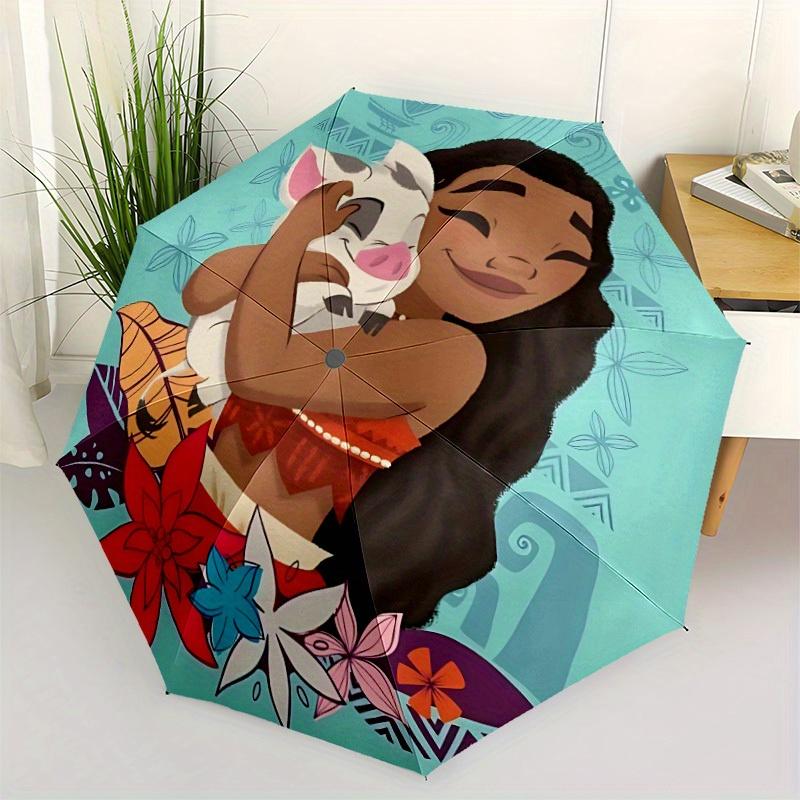 1pc Moana, Pua Automatic Umbrella 8-Bone Design Compact Gear for Outdoor Travel,Perfect Gift for Friends' Birthdays Yy250815040