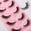 5 Pairs Cat Eye Lashes Natural False Eyelashes Fox Eye Faux Mink Eyelashes