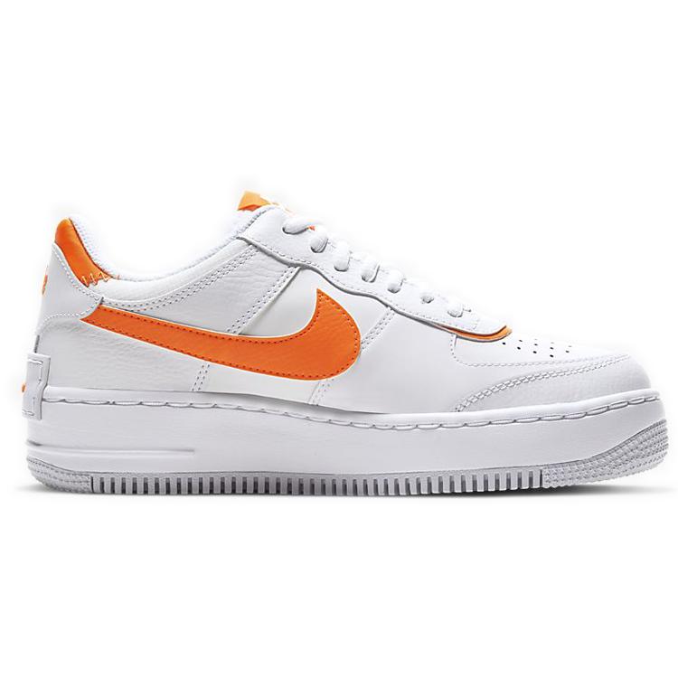 New Nike Air Force 1 Low Shadow White Total Orange Women's CI0919-103