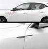 Universal Pair aluminium alloy + Real Carbon Fiber Car Side Body Fender Trims De