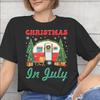 Unisex WoUnisex Graphic Printing Christmas In July Vacation T Shirt Tee Pure Cotton Tshirts Clothes